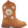 imageBMCiTYBM Toddler Girls Cowboy Cowgirl Boots Little Kids Pointed Toe Western Boots Mid Calf Side Zipper Riding Shoes for All Seasons ToddlerLittle KidDbrown