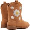 imageBMCiTYBM Toddler Girls Cowboy Cowgirl Boots Little Kids Pointed Toe Western Boots Mid Calf Side Zipper Riding Shoes for All Seasons ToddlerLittle KidDbrown