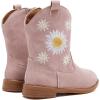 imageBMCiTYBM Toddler Girls Cowboy Cowgirl Boots Little Kids Pointed Toe Western Boots Mid Calf Side Zipper Riding Shoes for All Seasons ToddlerLittle KidDpurple