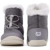 imageBMCiTYBM Toddler Snow Boots Girls Boys Warm WinterPGrey