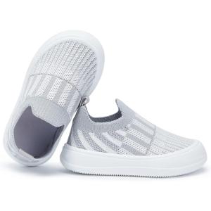 imageBMCiTYBM Toddler Shoes Boys Girls Walking Sneakers Kids Baby Canvas Shoes Grey Size 7