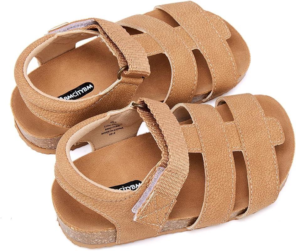 imageBMCiTYBM Baby Sandals Girls Boys Breathable Shoes Infant Summer Toddler Shoes NonSlip 6 9 12 16 18 24 Months1camel