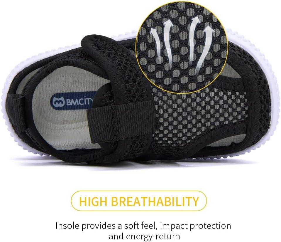imageBMCiTYBM Baby Sandals Girls Boys Breathable Shoes Infant Summer Toddler Shoes NonSlip 6 9 12 16 18 24 MonthsMeshblack