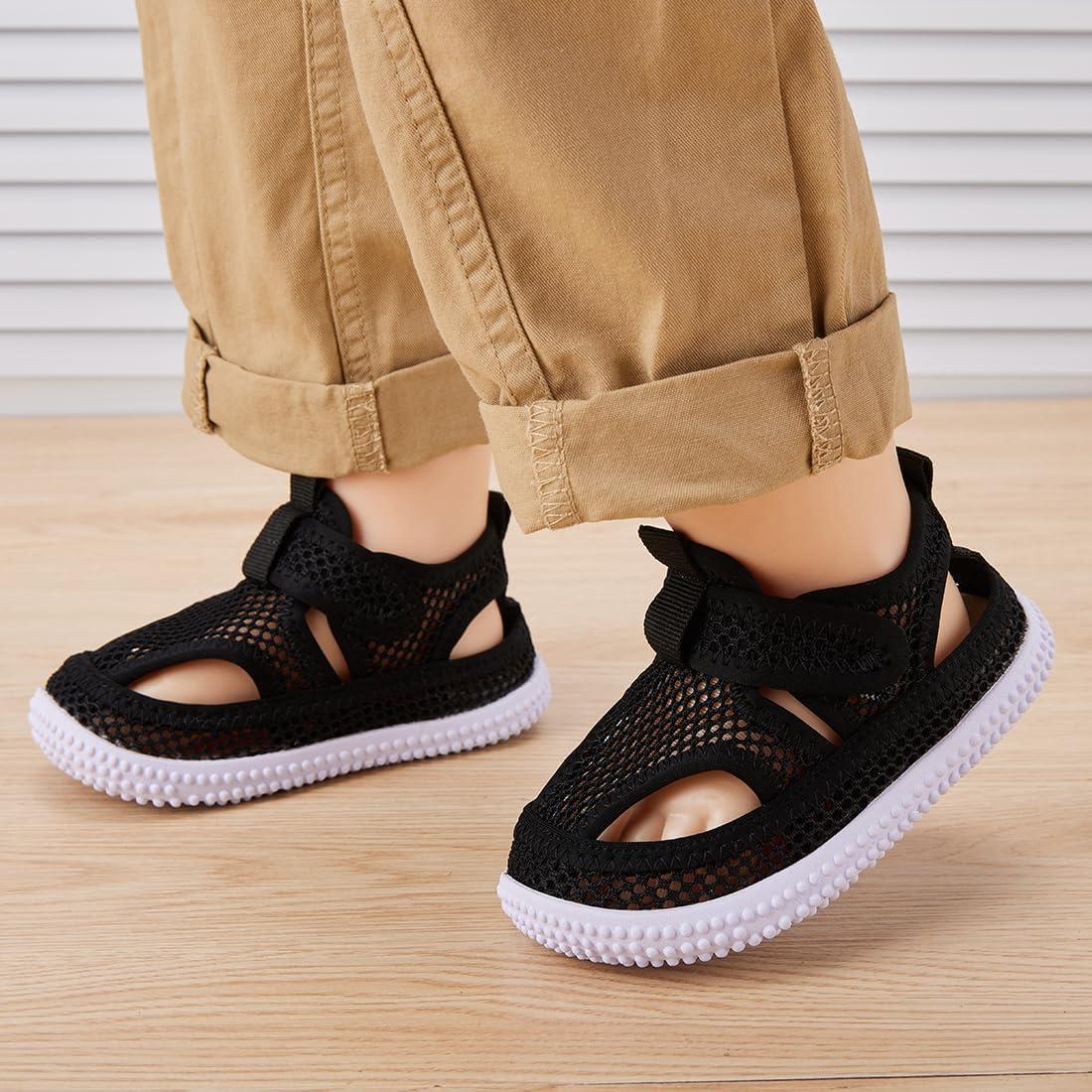 imageBMCiTYBM Baby Sandals Girls Boys Breathable Shoes Infant Summer Toddler Shoes NonSlip 6 9 12 16 18 24 MonthsMeshblack