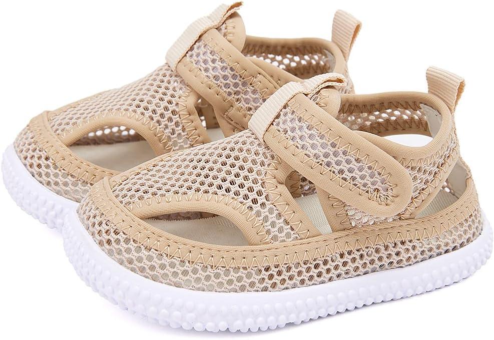 imageBMCiTYBM Baby Sandals Girls Boys Breathable Shoes Infant Summer Toddler Shoes NonSlip 6 9 12 16 18 24 MonthsMeshcamel