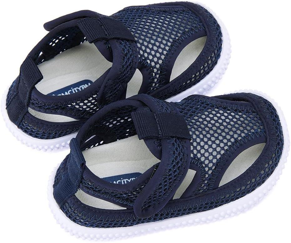imageBMCiTYBM Baby Sandals Girls Boys Breathable Shoes Infant Summer Toddler Shoes NonSlip 6 9 12 16 18 24 MonthsMeshnavy