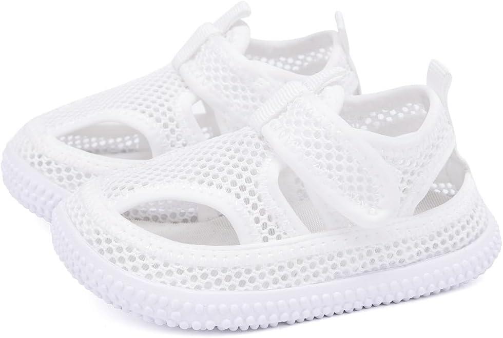 imageBMCiTYBM Baby Sandals Girls Boys Breathable Shoes Infant Summer Toddler Shoes NonSlip 6 9 12 16 18 24 MonthsMeshwhite