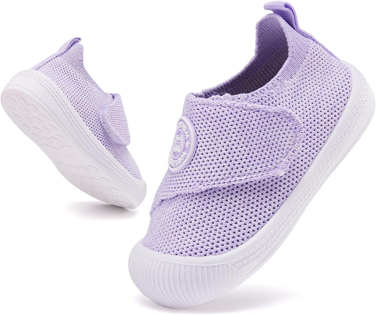 imageBMCiTYBM Baby Shoes Infant Boy Girl First Walker Shoes Toddler Walking Shoes Lightweight NonSlip Sneakers for 6 9 12 18 24 MonthsA2purple