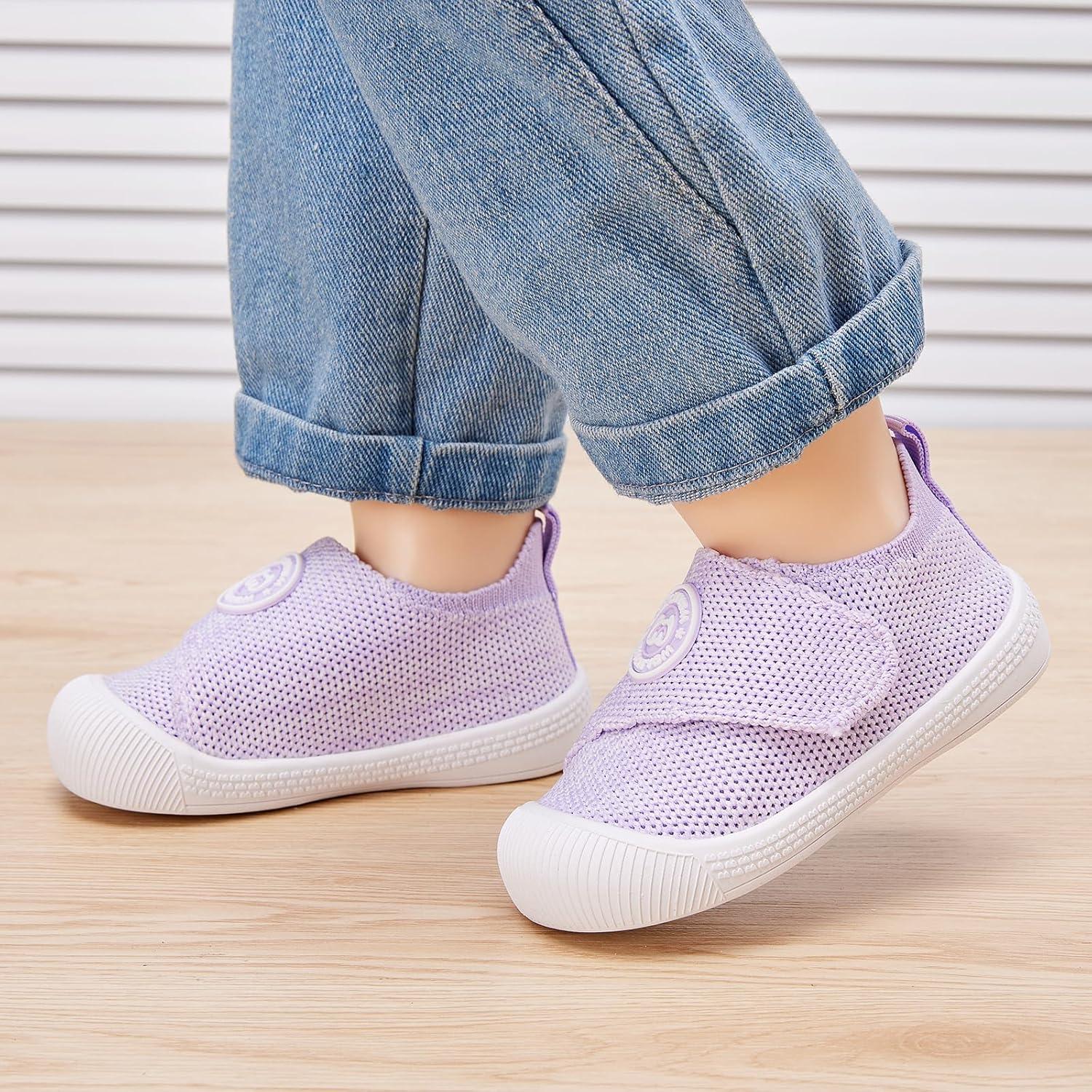 imageBMCiTYBM Baby Shoes Infant Boy Girl First Walker Shoes Toddler Walking Shoes Lightweight NonSlip Sneakers for 6 9 12 18 24 MonthsA2purple