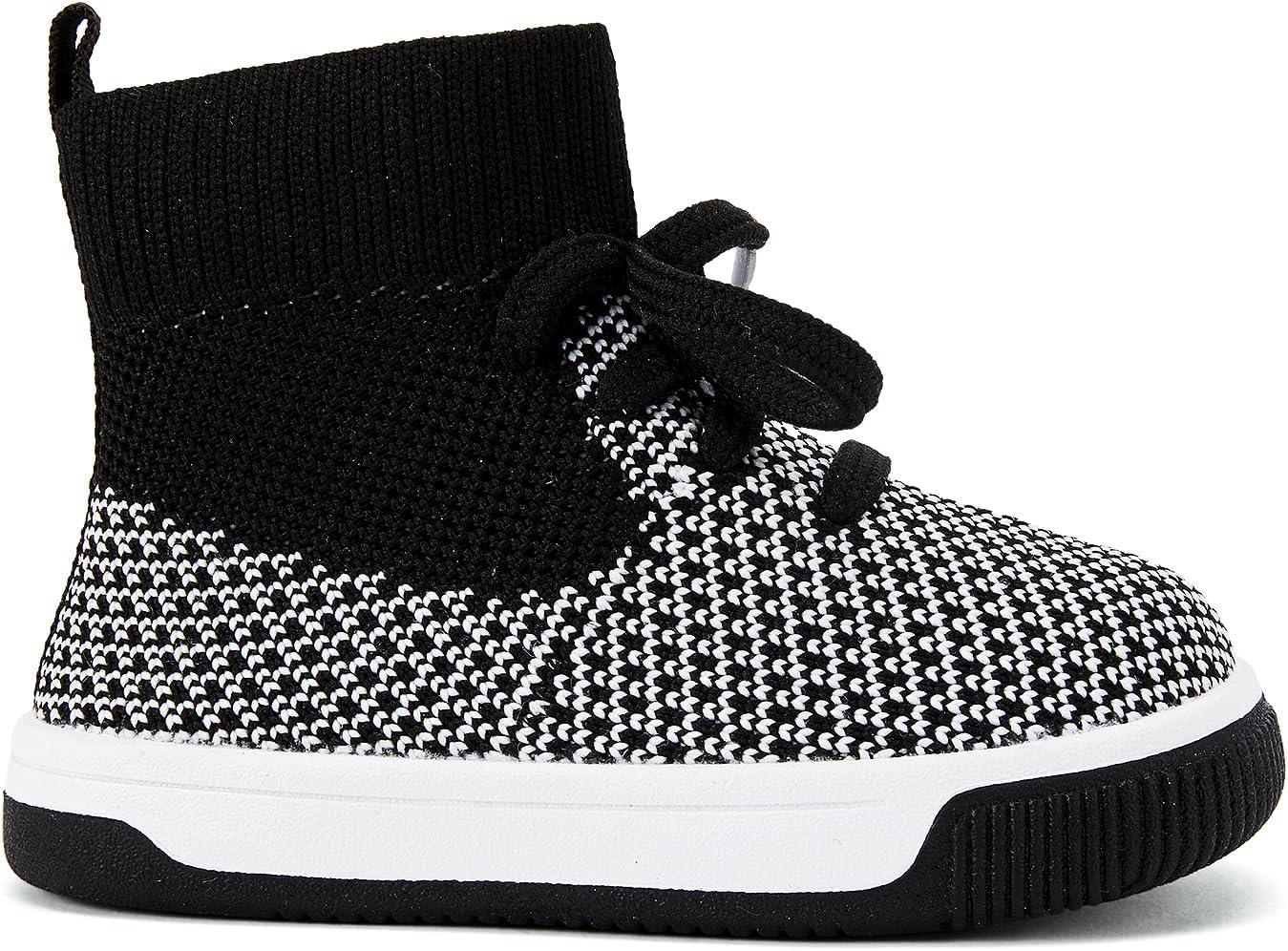 imageBMCiTYBM Baby Shoes Infant Boy Girl First Walker Shoes Toddler Walking Shoes Lightweight NonSlip Sneakers for 6 9 12 18 24 MonthsA4black
