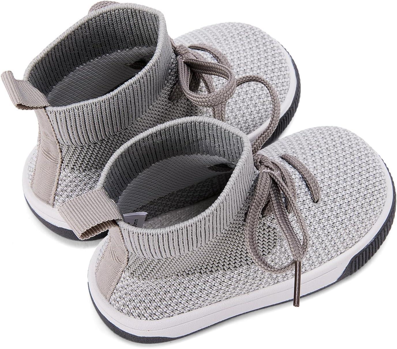 imageBMCiTYBM Baby Shoes Infant Boy Girl First Walker Shoes Toddler Walking Shoes Lightweight NonSlip Sneakers for 6 9 12 18 24 MonthsA4grey