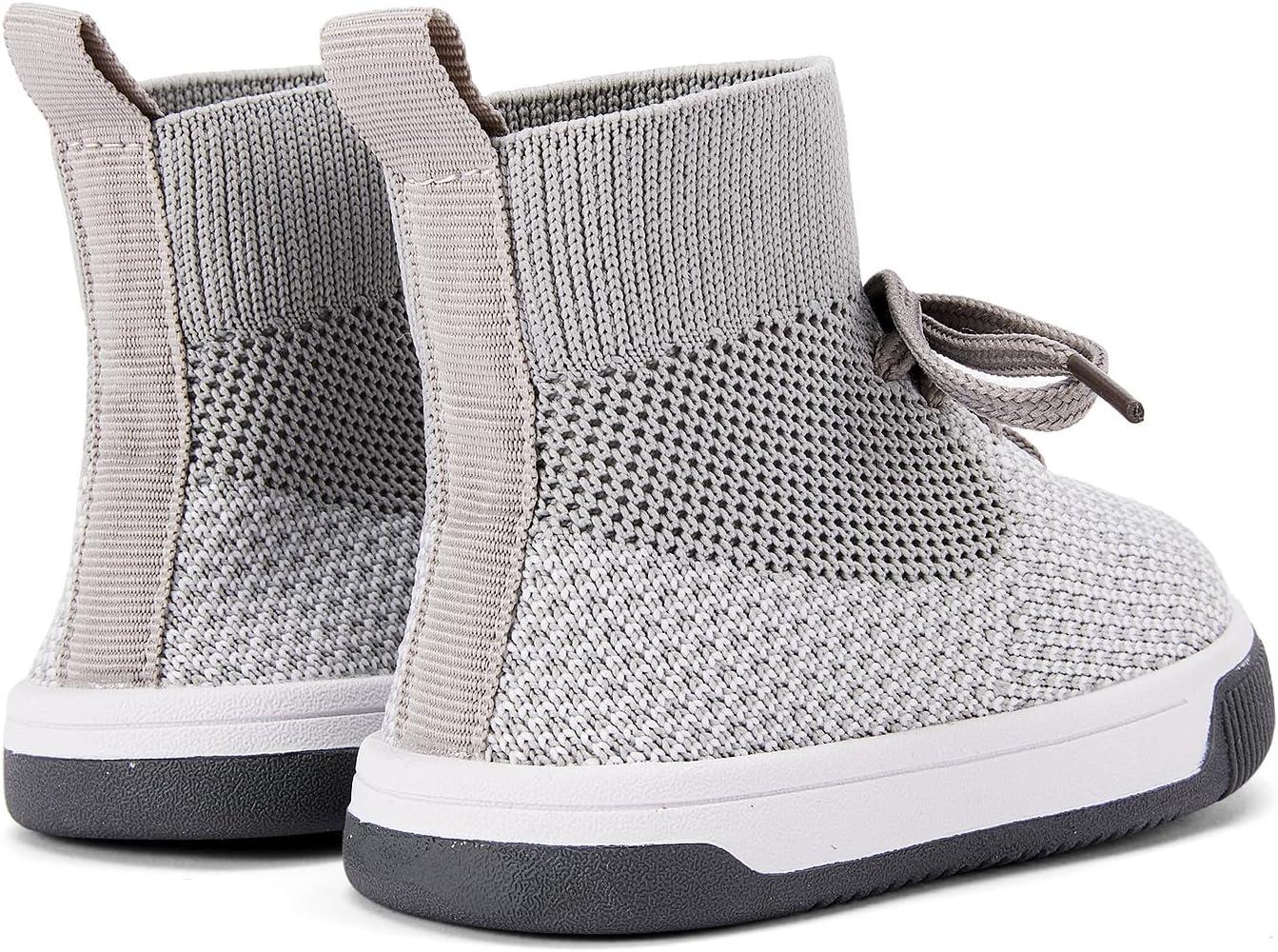 imageBMCiTYBM Baby Shoes Infant Boy Girl First Walker Shoes Toddler Walking Shoes Lightweight NonSlip Sneakers for 6 9 12 18 24 MonthsA4grey