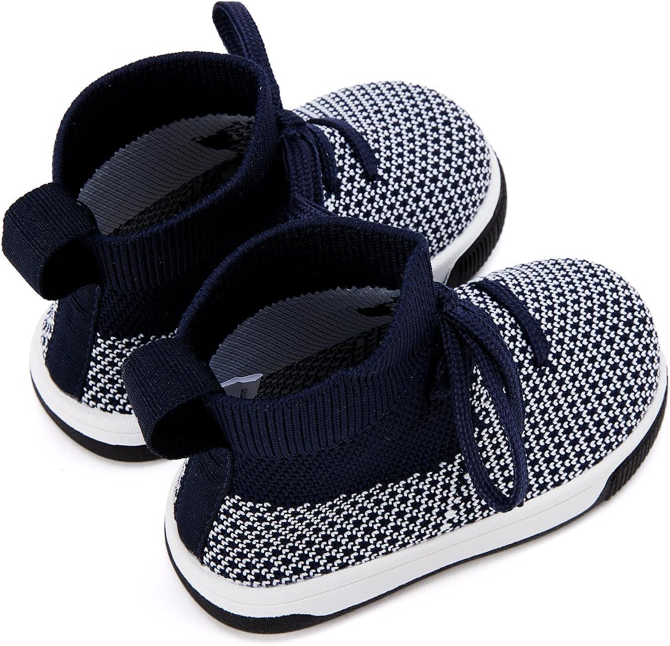 imageBMCiTYBM Baby Shoes Infant Boy Girl First Walker Shoes Toddler Walking Shoes Lightweight NonSlip Sneakers for 6 9 12 18 24 MonthsA4navy