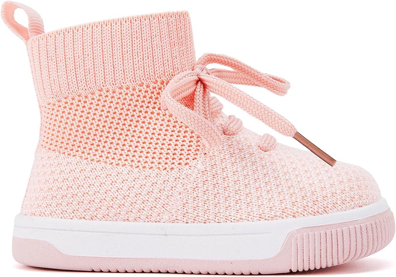 imageBMCiTYBM Baby Shoes Infant Boy Girl First Walker Shoes Toddler Walking Shoes Lightweight NonSlip Sneakers for 6 9 12 18 24 MonthsA4pink