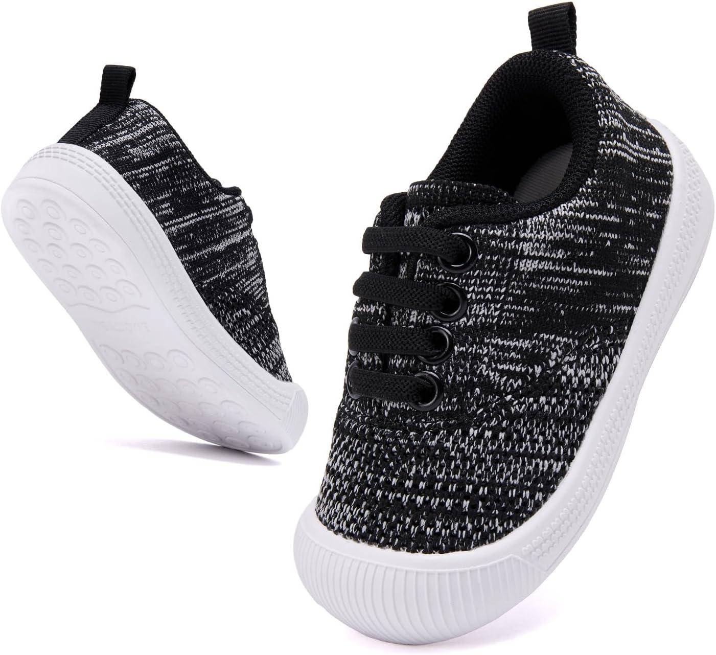 imageBMCiTYBM Baby Shoes Infant Boy Girl First Walker Shoes Toddler Walking Shoes Lightweight NonSlip Sneakers for 6 9 12 18 24 MonthsA5black