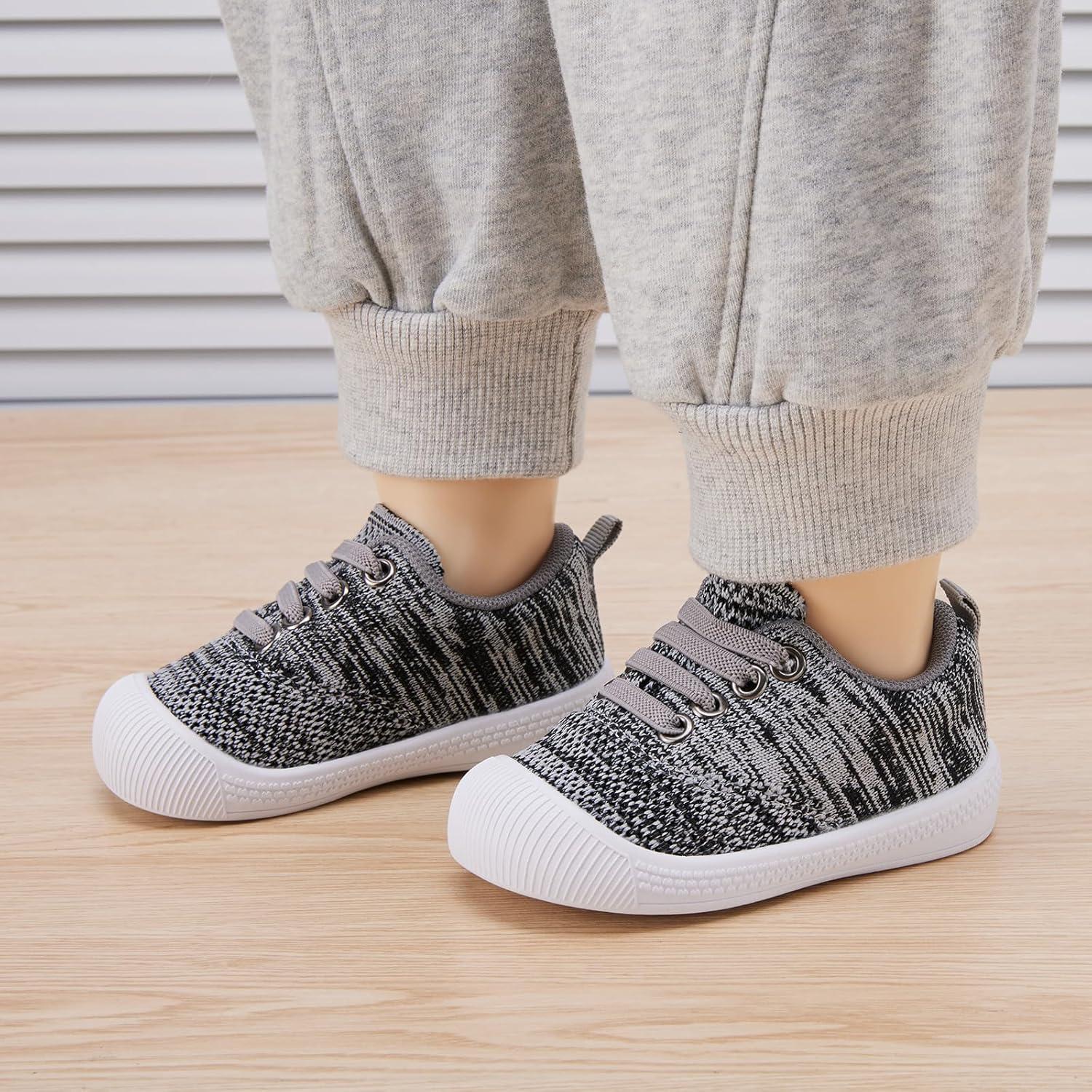 imageBMCiTYBM Baby Shoes Infant Boy Girl First Walker Shoes Toddler Walking Shoes Lightweight NonSlip Sneakers for 6 9 12 18 24 MonthsA5grey