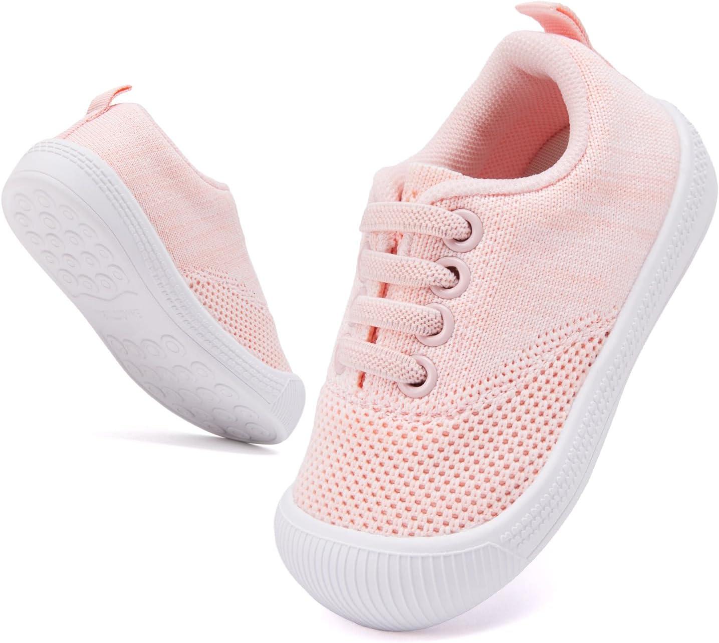 imageBMCiTYBM Baby Shoes Infant Boy Girl First Walker Shoes Toddler Walking Shoes Lightweight NonSlip Sneakers for 6 9 12 18 24 MonthsA5pink