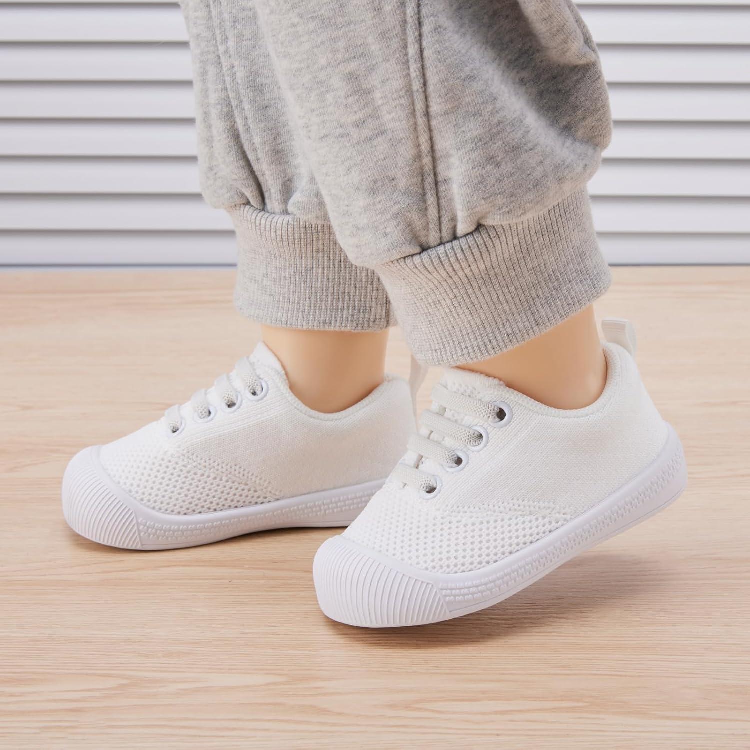 imageBMCiTYBM Baby Shoes Infant Boy Girl First Walker Shoes Toddler Walking Shoes Lightweight NonSlip Sneakers for 6 9 12 18 24 MonthsA5white