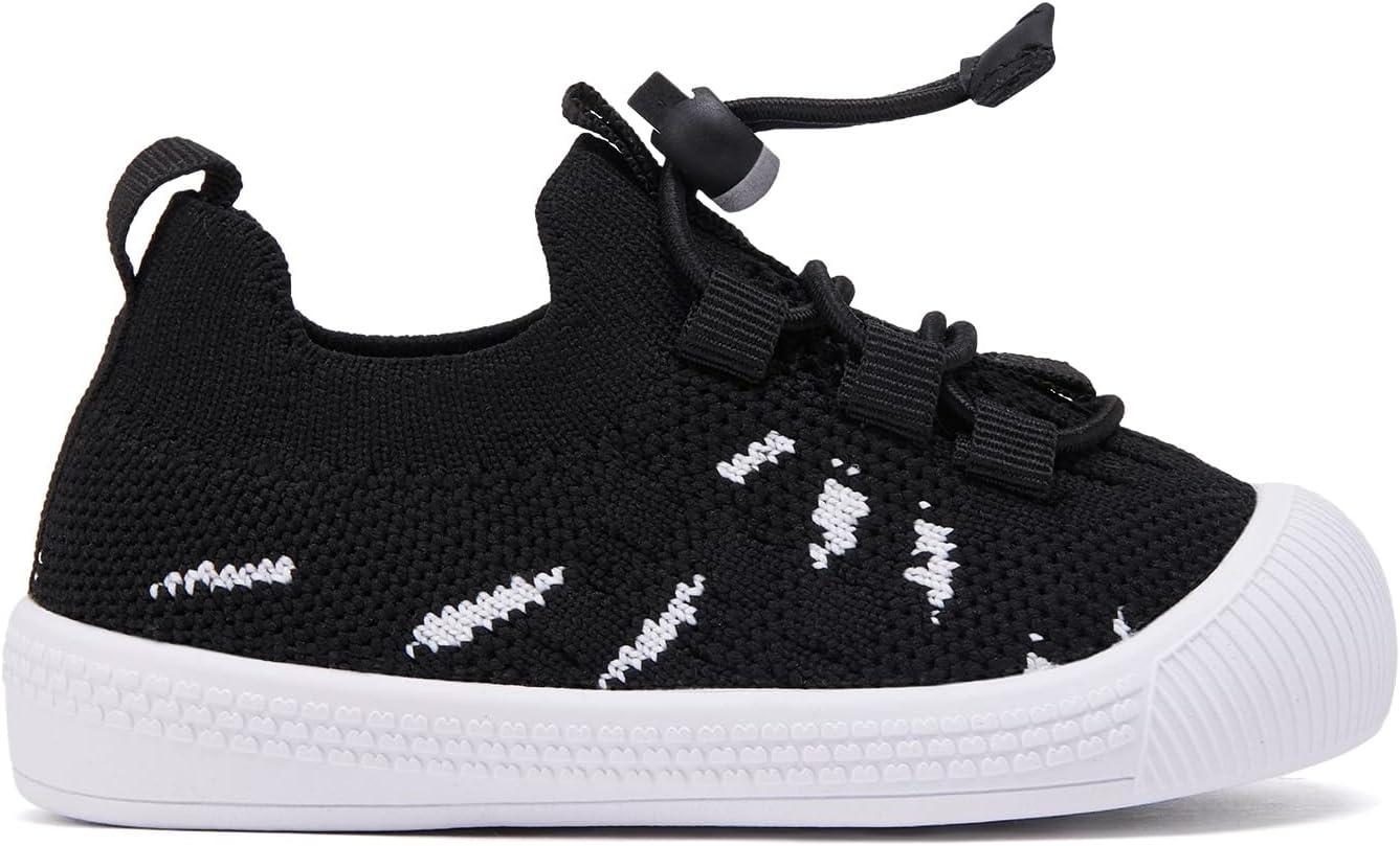 imageBMCiTYBM Baby Shoes Infant Boy Girl First Walker Shoes Toddler Walking Shoes Lightweight NonSlip Sneakers for 6 9 12 18 24 MonthsA6black