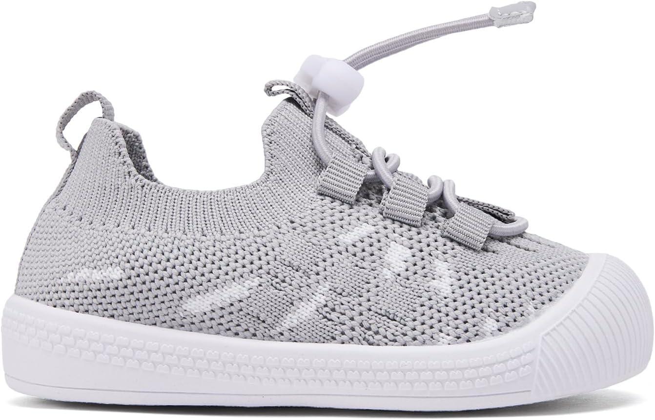 imageBMCiTYBM Baby Shoes Infant Boy Girl First Walker Shoes Toddler Walking Shoes Lightweight NonSlip Sneakers for 6 9 12 18 24 MonthsA6grey