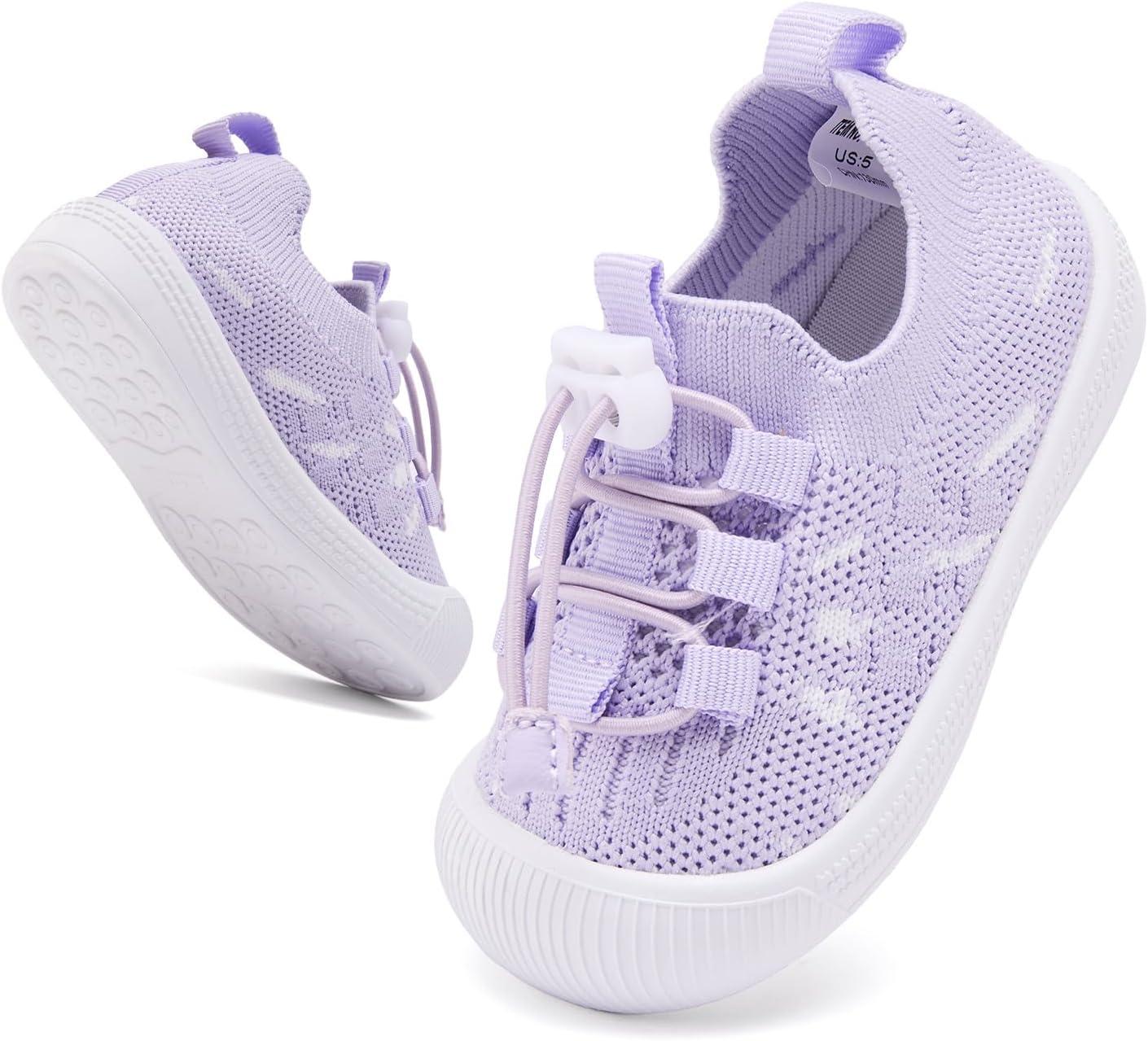 imageBMCiTYBM Baby Shoes Infant Boy Girl First Walker Shoes Toddler Walking Shoes Lightweight NonSlip Sneakers for 6 9 12 18 24 MonthsA6purple