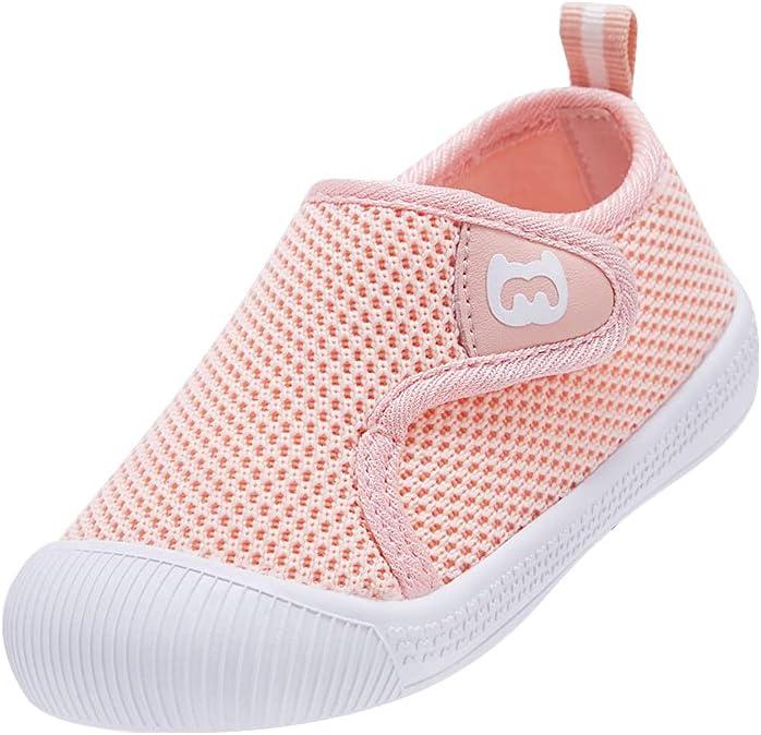 imageBMCiTYBM Baby Shoes Infant Boy Girl First Walker Shoes Toddler Walking Shoes Lightweight NonSlip Sneakers for 6 9 12 18 24 MonthsApink