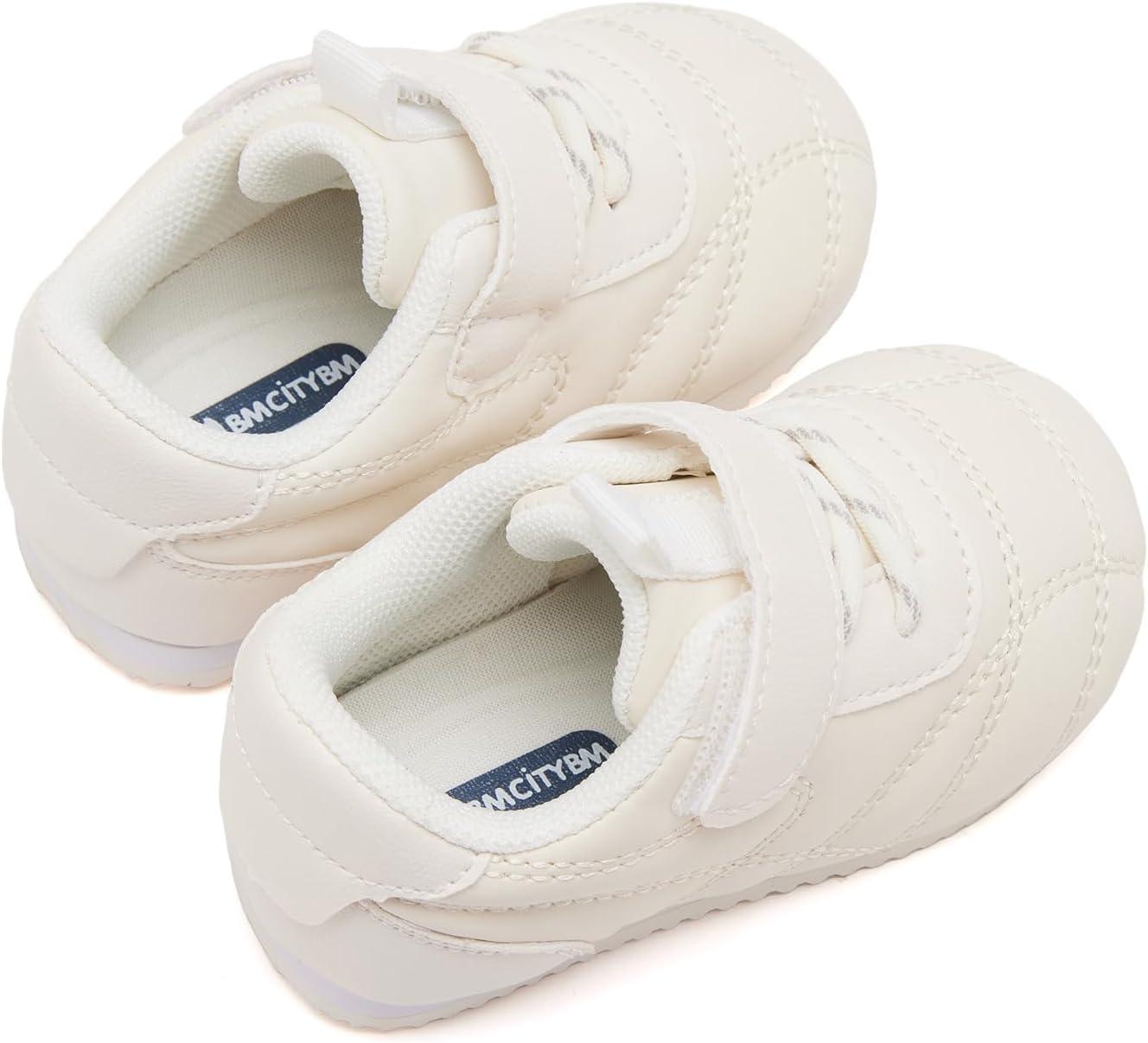 imageBMCiTYBM Baby Shoes Infant Boy Girl First Walker Shoes Toddler Walking Shoes Lightweight NonSlip Sneakers for 6 9 12 18 24 MonthsB1beige