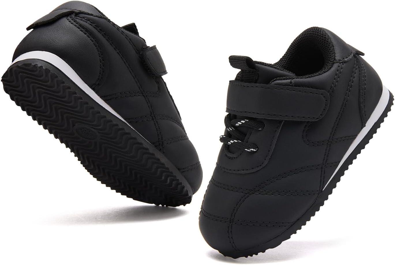 imageBMCiTYBM Baby Shoes Infant Boy Girl First Walker Shoes Toddler Walking Shoes Lightweight NonSlip Sneakers for 6 9 12 18 24 MonthsB1black