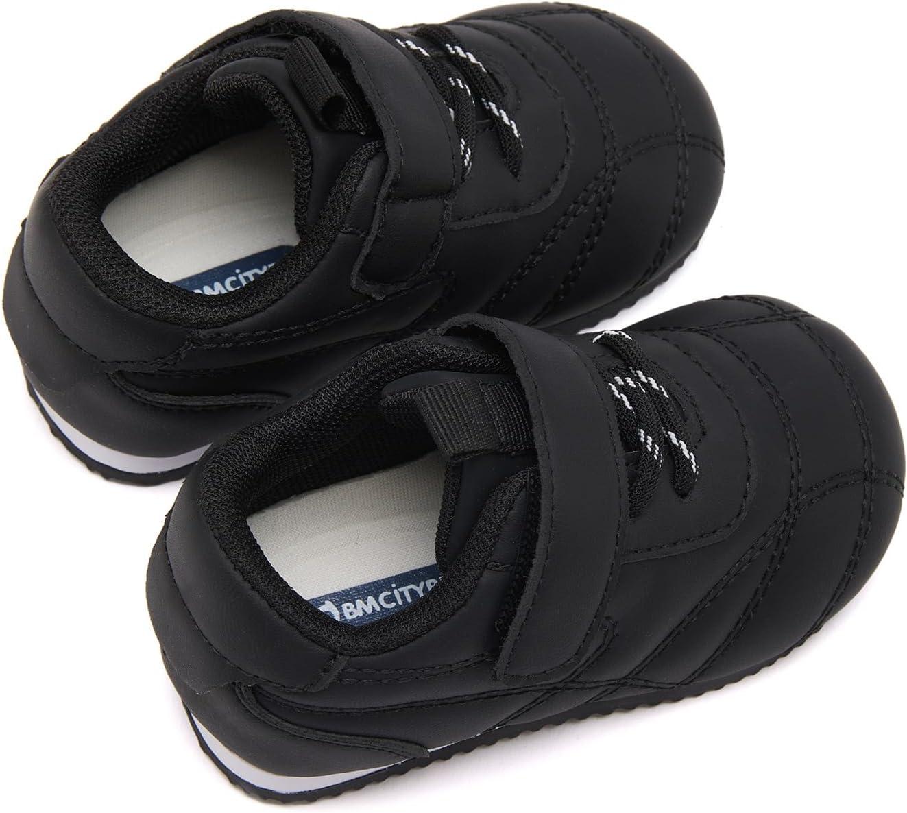 imageBMCiTYBM Baby Shoes Infant Boy Girl First Walker Shoes Toddler Walking Shoes Lightweight NonSlip Sneakers for 6 9 12 18 24 MonthsB1black