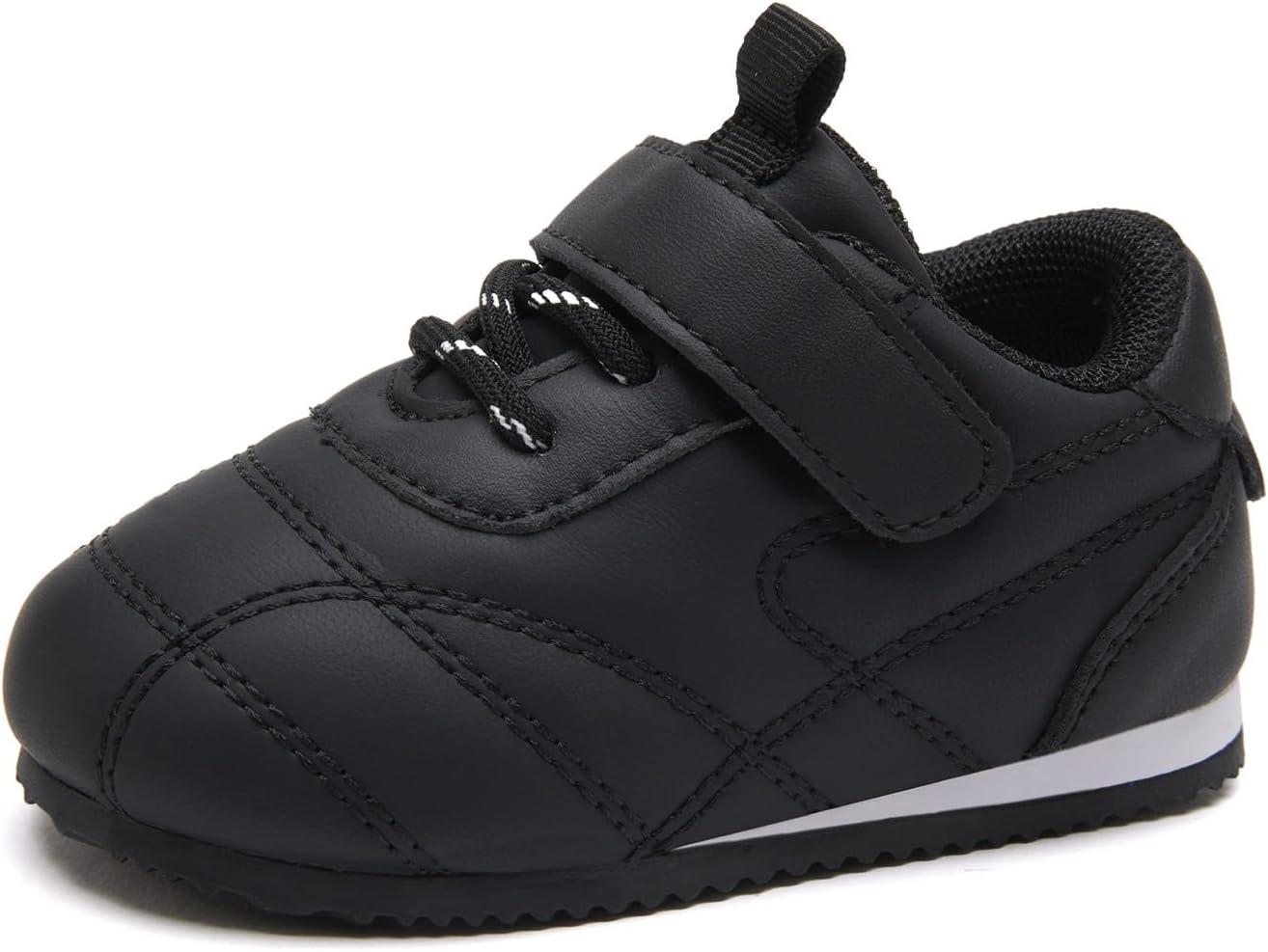 imageBMCiTYBM Baby Shoes Infant Boy Girl First Walker Shoes Toddler Walking Shoes Lightweight NonSlip Sneakers for 6 9 12 18 24 MonthsB1black