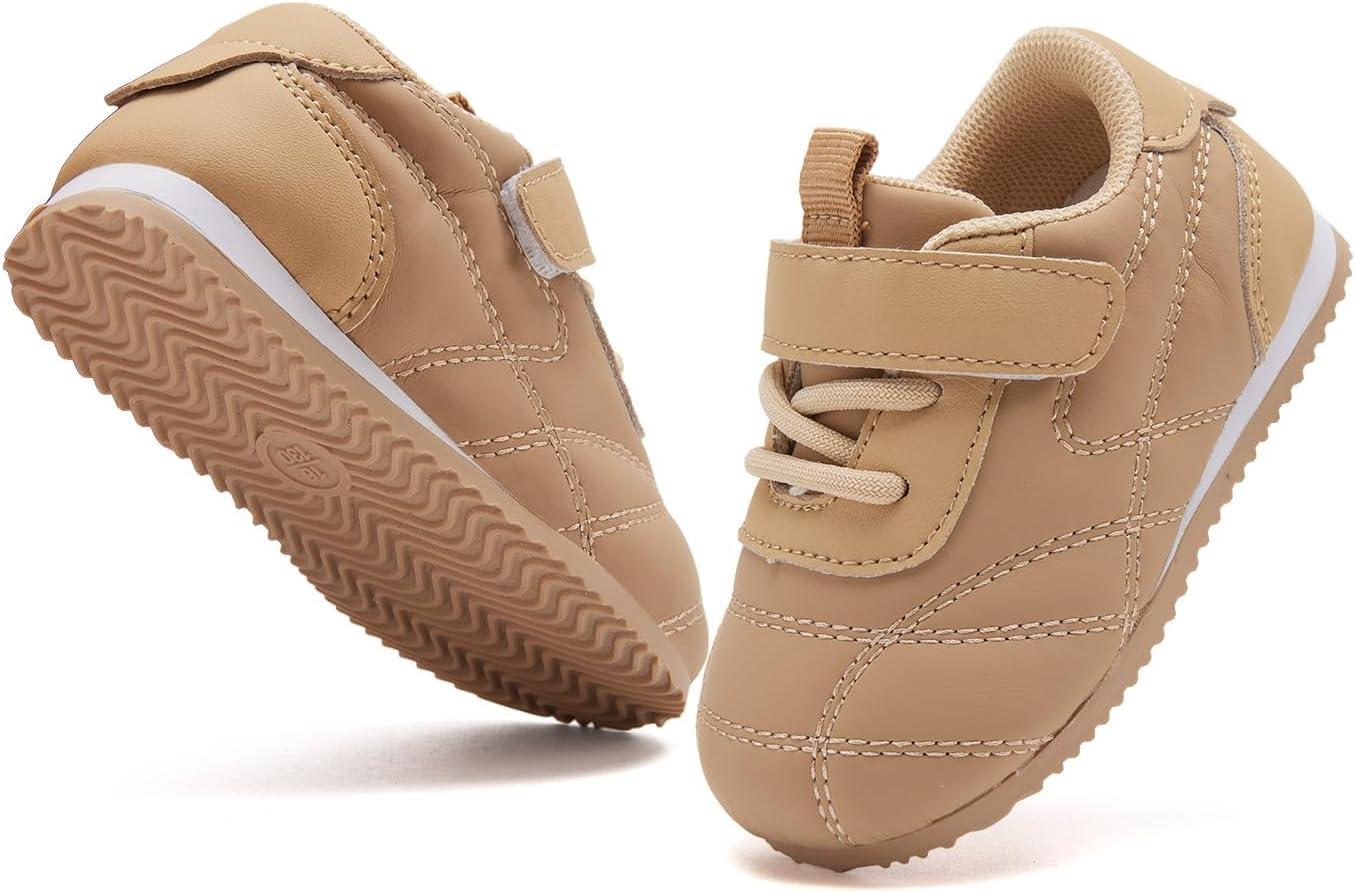 imageBMCiTYBM Baby Shoes Infant Boy Girl First Walker Shoes Toddler Walking Shoes Lightweight NonSlip Sneakers for 6 9 12 18 24 MonthsB1camel
