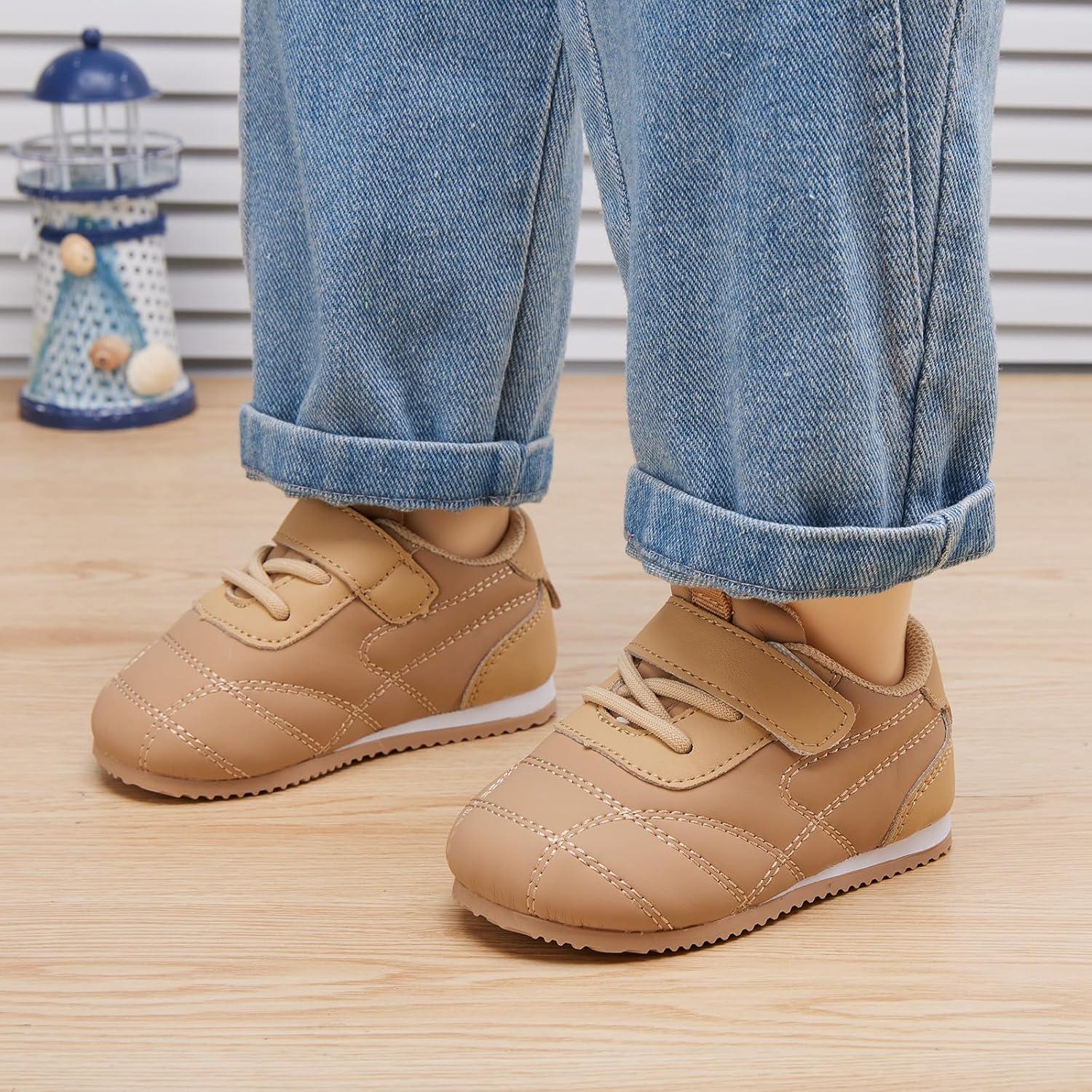 imageBMCiTYBM Baby Shoes Infant Boy Girl First Walker Shoes Toddler Walking Shoes Lightweight NonSlip Sneakers for 6 9 12 18 24 MonthsB1camel