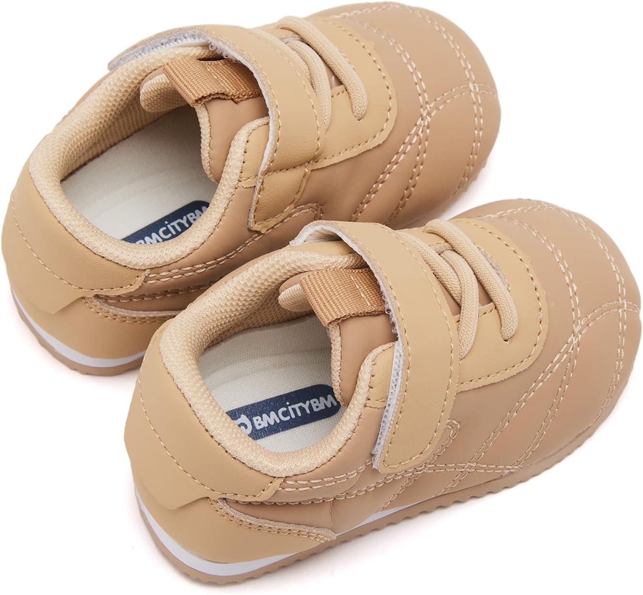 imageBMCiTYBM Baby Shoes Infant Boy Girl First Walker Shoes Toddler Walking Shoes Lightweight NonSlip Sneakers for 6 9 12 18 24 MonthsB1camel