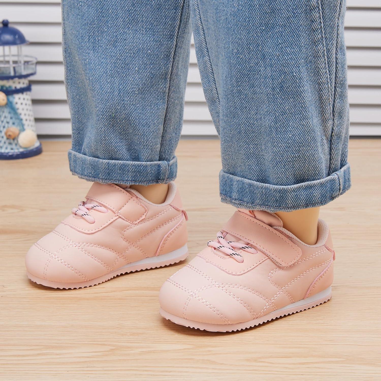 imageBMCiTYBM Baby Shoes Infant Boy Girl First Walker Shoes Toddler Walking Shoes Lightweight NonSlip Sneakers for 6 9 12 18 24 MonthsB1pink