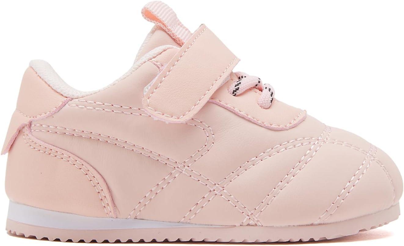 imageBMCiTYBM Baby Shoes Infant Boy Girl First Walker Shoes Toddler Walking Shoes Lightweight NonSlip Sneakers for 6 9 12 18 24 MonthsB1pink
