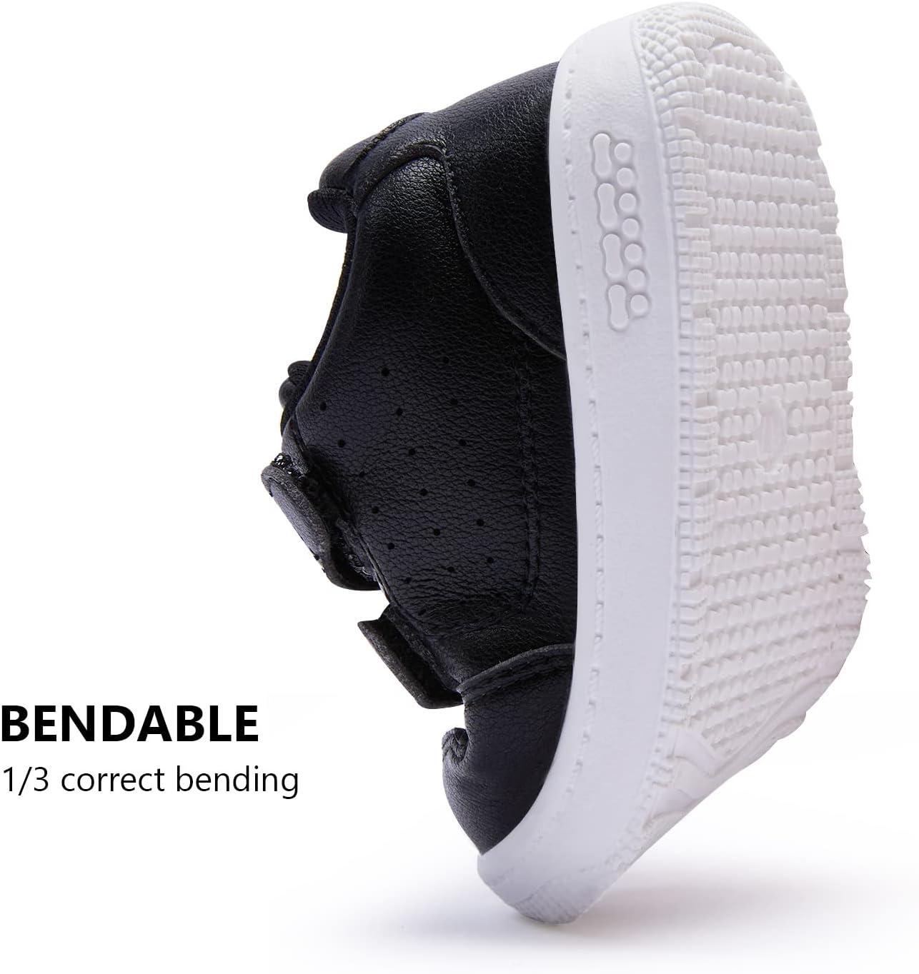 imageBMCiTYBM Baby Shoes Infant Boy Girl First Walker Shoes Toddler Walking Shoes Lightweight NonSlip Sneakers for 6 9 12 18 24 MonthsCblack