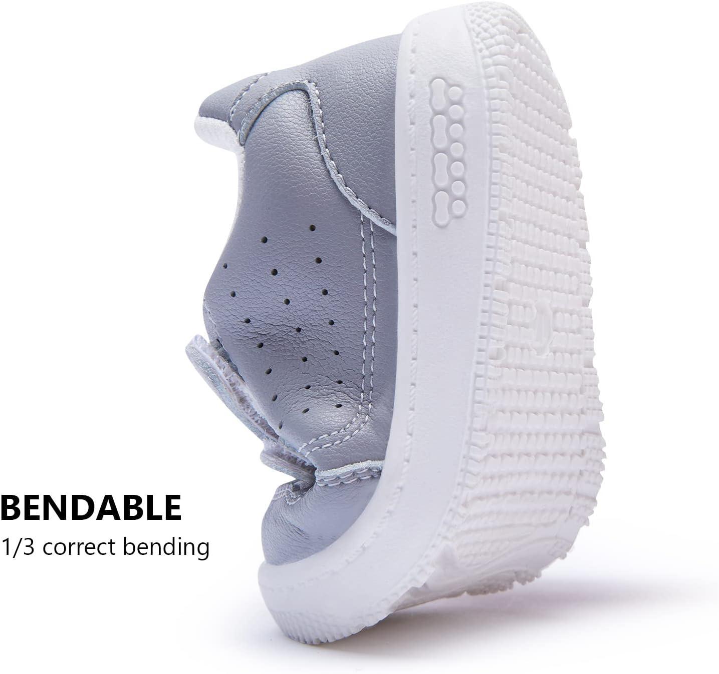 imageBMCiTYBM Baby Shoes Infant Boy Girl First Walker Shoes Toddler Walking Shoes Lightweight NonSlip Sneakers for 6 9 12 18 24 MonthsCgrey