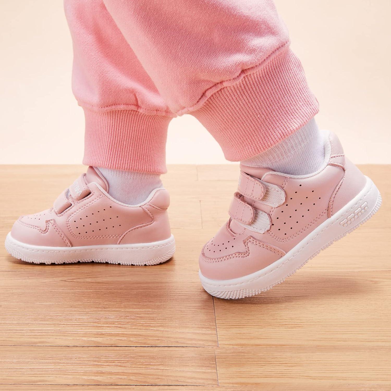 imageBMCiTYBM Baby Shoes Infant Boy Girl First Walker Shoes Toddler Walking Shoes Lightweight NonSlip Sneakers for 6 9 12 18 24 MonthsCpink