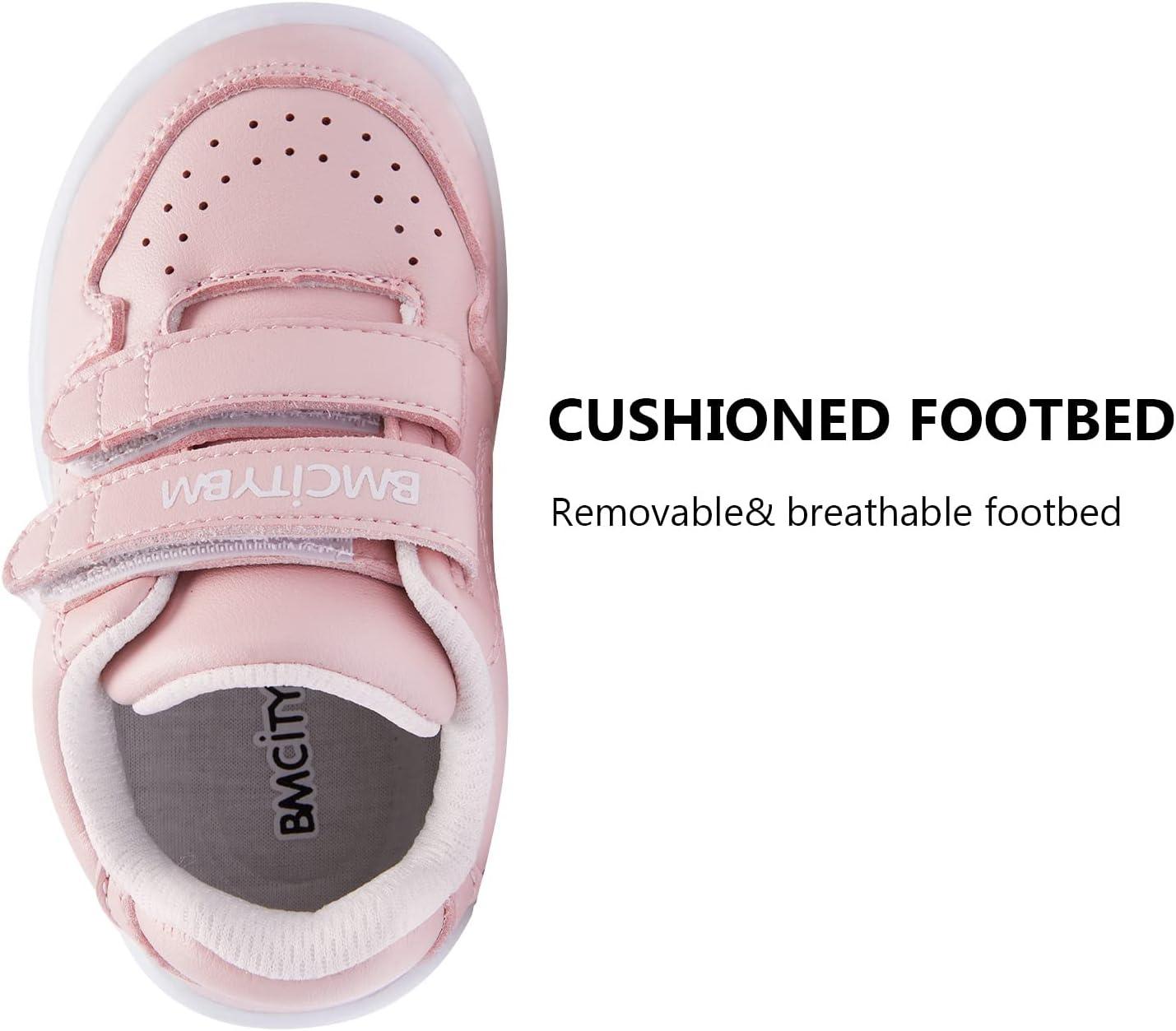 imageBMCiTYBM Baby Shoes Infant Boy Girl First Walker Shoes Toddler Walking Shoes Lightweight NonSlip Sneakers for 6 9 12 18 24 MonthsCpink