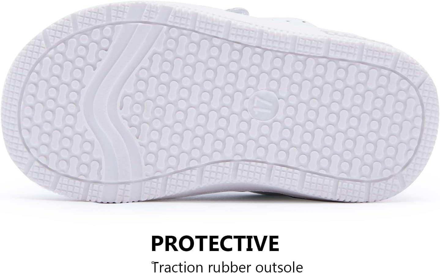 imageBMCiTYBM Baby Shoes Infant Boy Girl First Walker Shoes Toddler Walking Shoes Lightweight NonSlip Sneakers for 6 9 12 18 24 MonthsCwhite