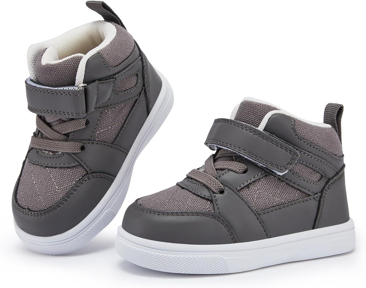 imageBMCiTYBM Baby Shoes Infant Boy Girl First Walker Shoes Toddler Walking Shoes Lightweight NonSlip Sneakers for 6 9 12 18 24 MonthsGgrey