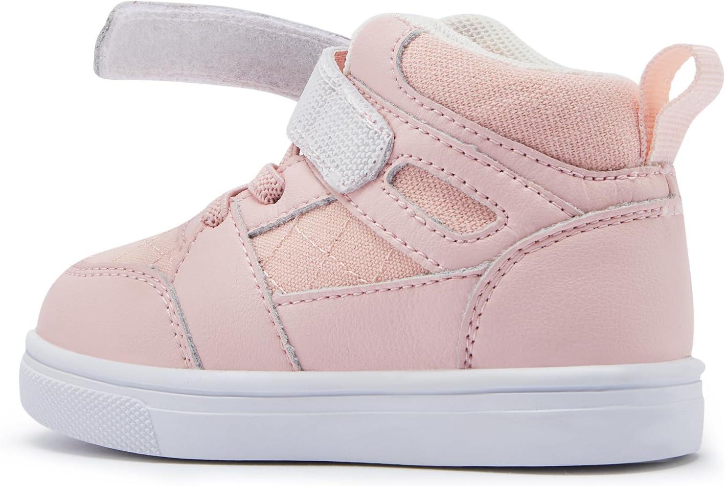 imageBMCiTYBM Baby Shoes Infant Boy Girl First Walker Shoes Toddler Walking Shoes Lightweight NonSlip Sneakers for 6 9 12 18 24 MonthsGpink