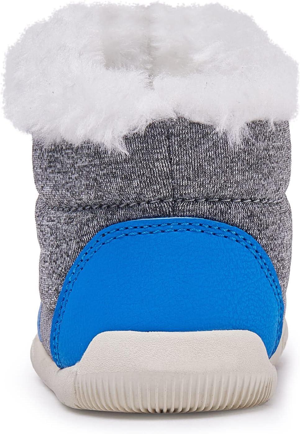 imageBMCiTYBM Toddler Baby Snow Boots Winter Shoes Boys Girls Cold Weather Baby Faux Fur Shoes1blue