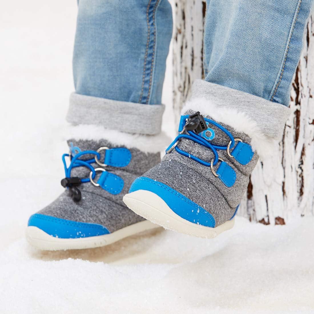 imageBMCiTYBM Toddler Baby Snow Boots Winter Shoes Boys Girls Cold Weather Baby Faux Fur Shoes1blue