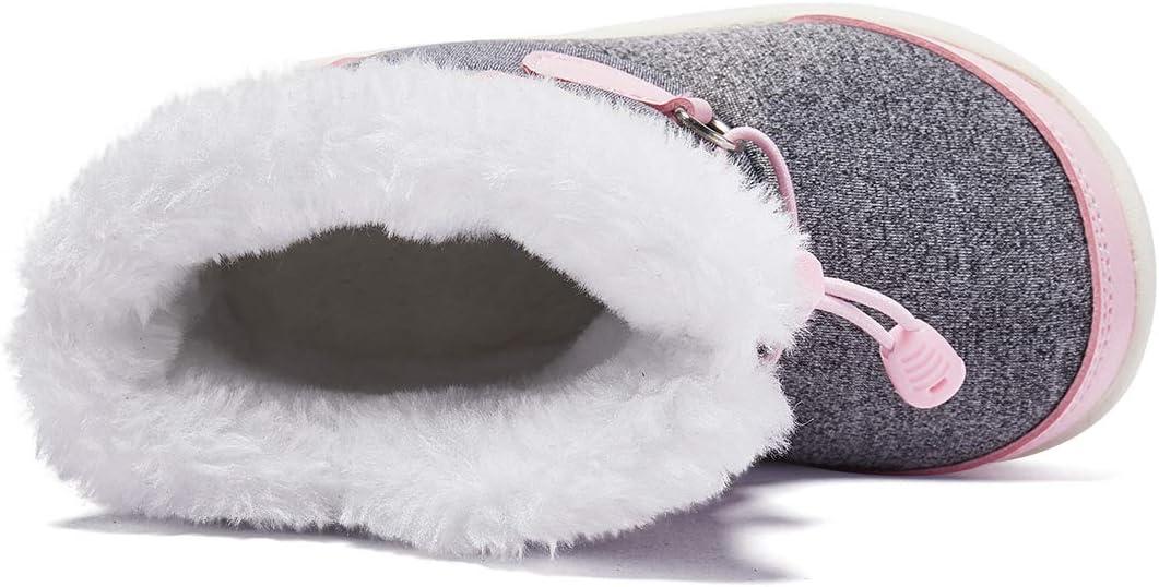 imageBMCiTYBM Toddler Baby Snow Boots Winter Shoes Boys Girls Cold Weather Baby Faux Fur Shoes1pink