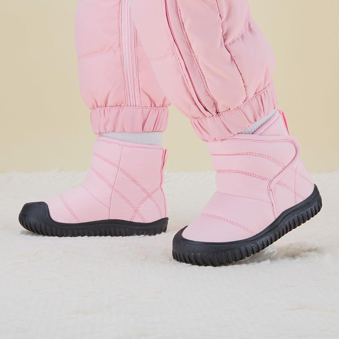 imageBMCiTYBM Toddler Baby Snow Boots Winter Shoes Boys Girls Cold Weather Baby Faux Fur Shoes81pink
