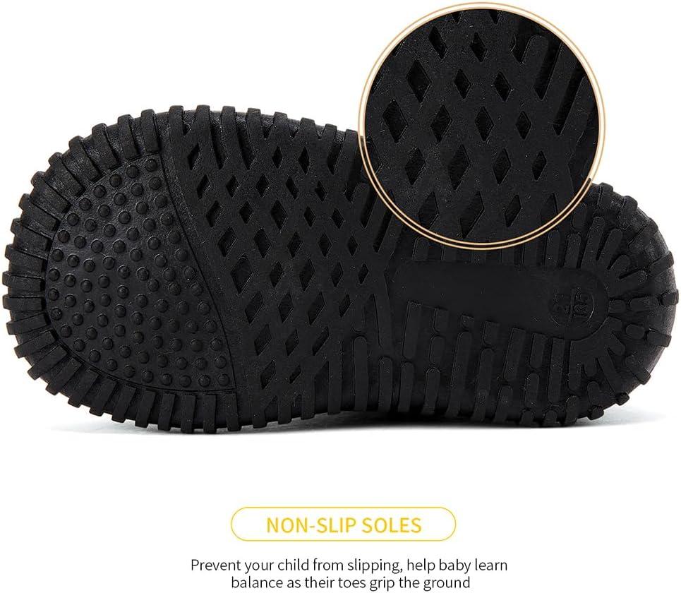 imageBMCiTYBM Toddler Baby Snow Boots Winter Shoes Boys Girls Cold Weather Baby Faux Fur ShoesKblack