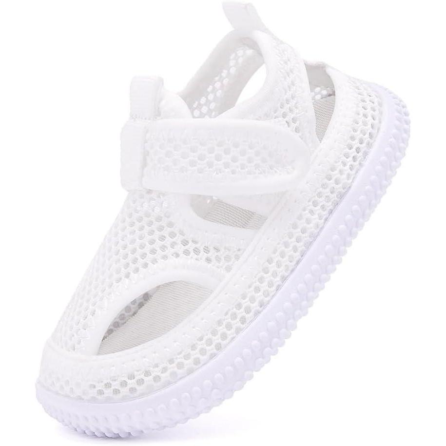 imageBMCiTYBM Baby Sandals Girls Boys Breathable Shoes Infant Summer Toddler Shoes NonSlip 6 9 12 16 18 24 MonthsMeshwhite