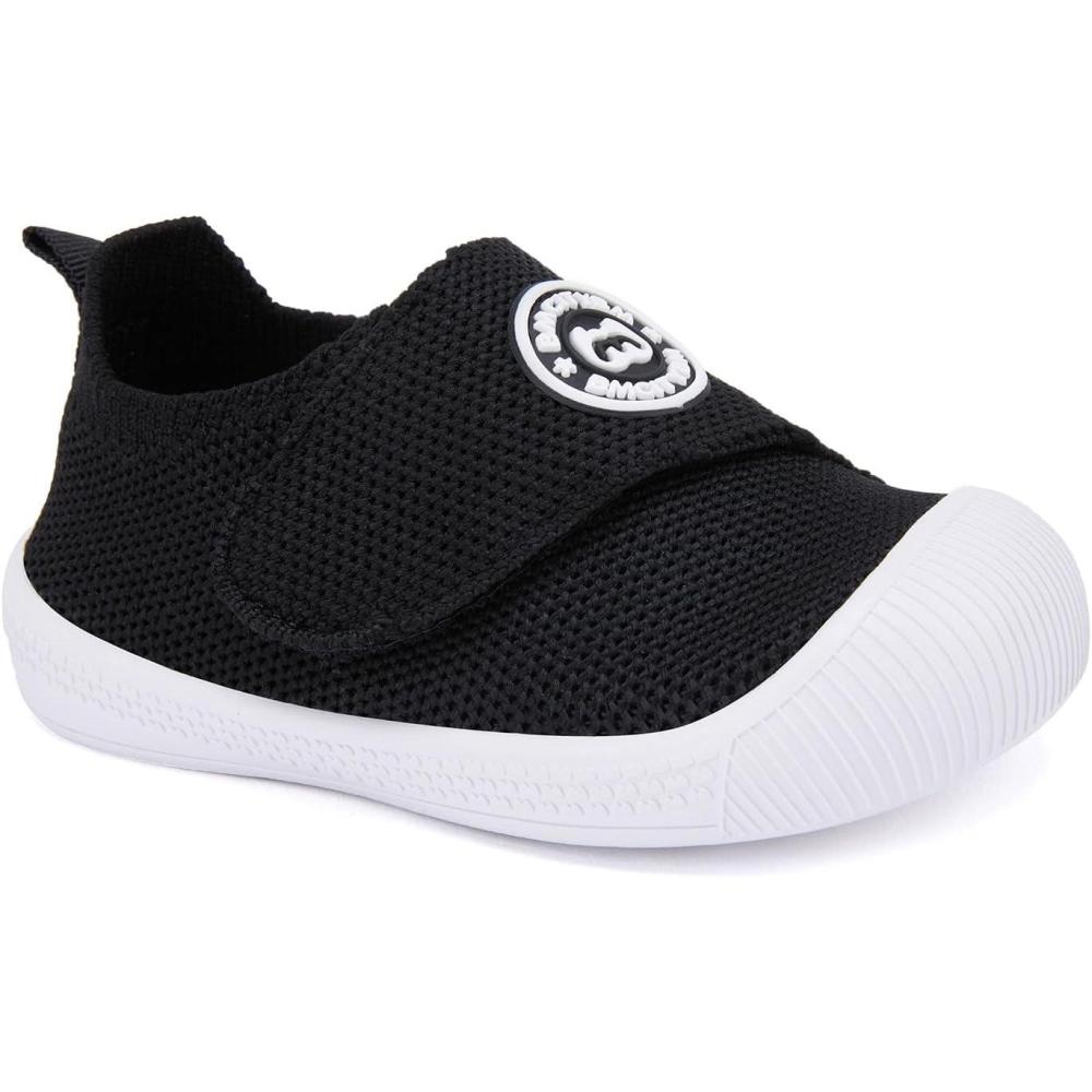 imageBMCiTYBM Baby Shoes Infant Boy Girl First Walker Shoes Toddler Walking Shoes Lightweight NonSlip Sneakers for 6 9 12 18 24 MonthsA2black