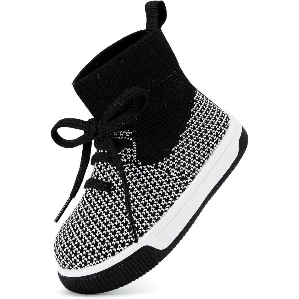 imageBMCiTYBM Baby Shoes Infant Boy Girl First Walker Shoes Toddler Walking Shoes Lightweight NonSlip Sneakers for 6 9 12 18 24 MonthsA4black